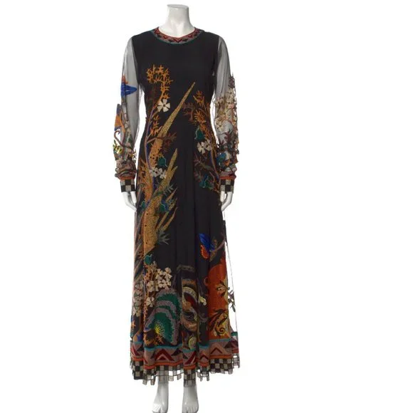 Etro | Dresses | Etro Paisley Print Long Dress Size L Us It46 | Poshmark